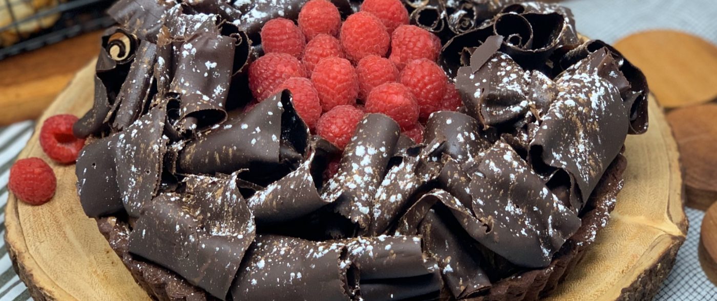 Chocolate Mousse Raspberry tart